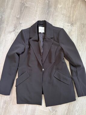 bagatelle Black Single-Button Tailored Blazer